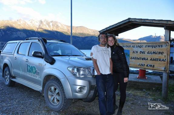 Chegando a Villa O'Higgins, onde termina a Carretera Austral, no sul do Chile